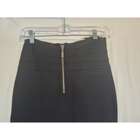 New w/Tag Bebe Black Stretch Highwaist Bandage Skirt Medium Y2K - Picture 4 of 7